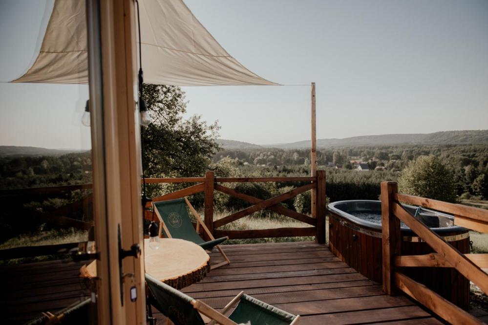 Jurty Z Widokiem, Prywatna Balia- Dzikolas Glamping Krasnobrod Luaran gambar
